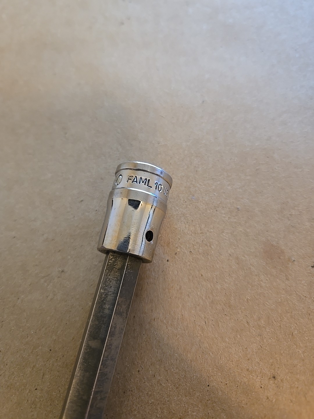 Snap On 3/8″ Drive 10MM Metric Long Hex Bit Driver Socket USA FAML10