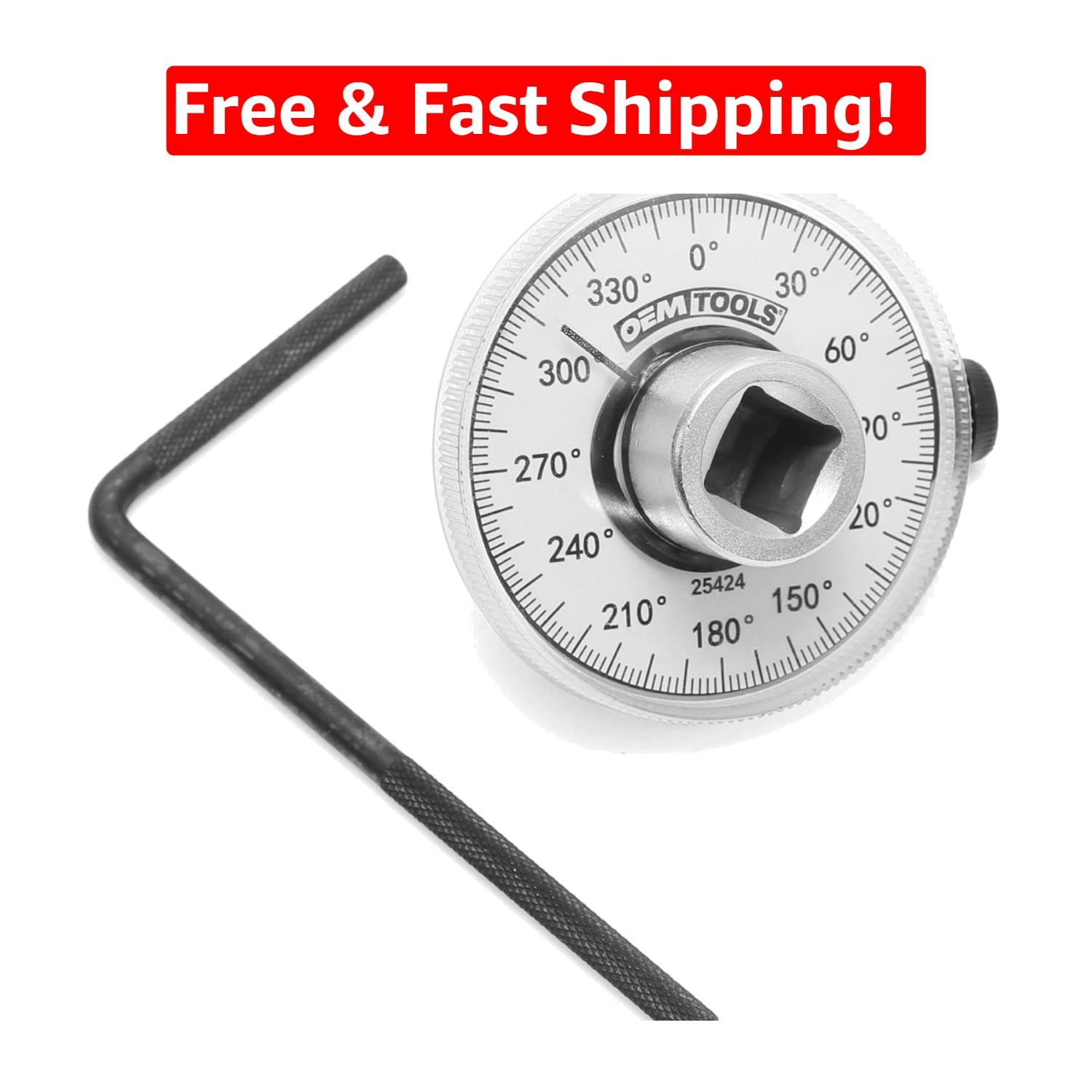 Adjustable 1/2 Inch Torque Angle Gauge – Long-Lasting Precision Measuring Tool