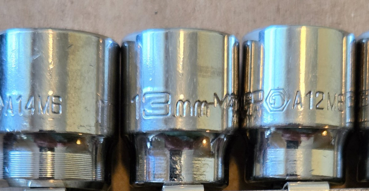 MATCO 1/4″ DRIVE SOCKET SET A5M6 – A14M6 METRIC 5MM-14MM 10 PIECE SET NICE 6PT