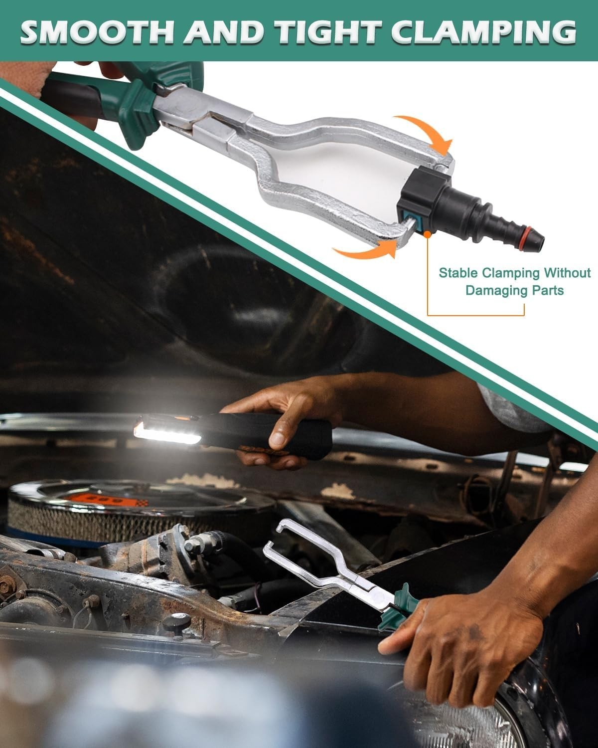 9Inch Electrical Disconnect Pliers Fuel Line Clip Spark Plug Removal Repair Tool