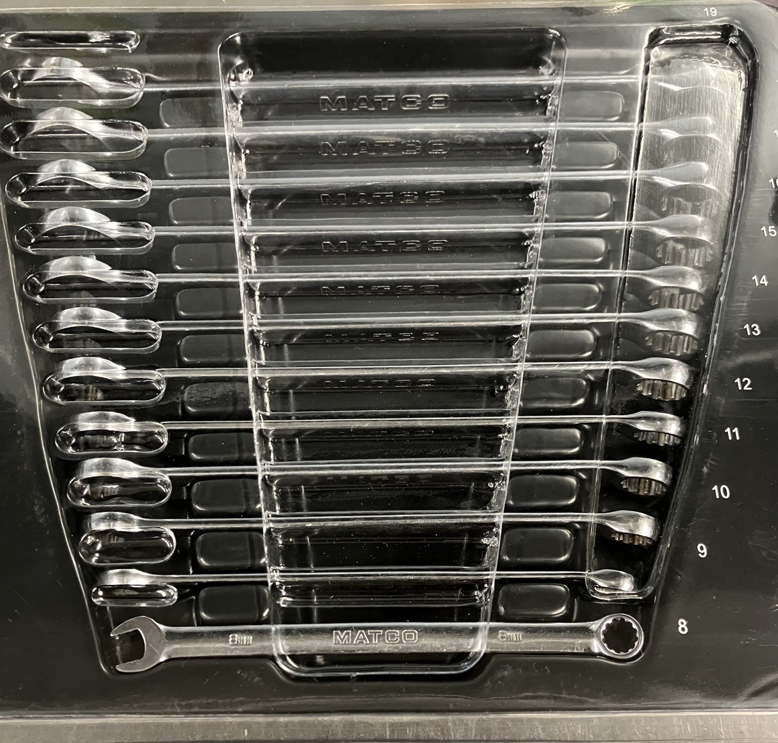 Matco 12 Pc Long Metric Combination Wrench Set SMCLM122K