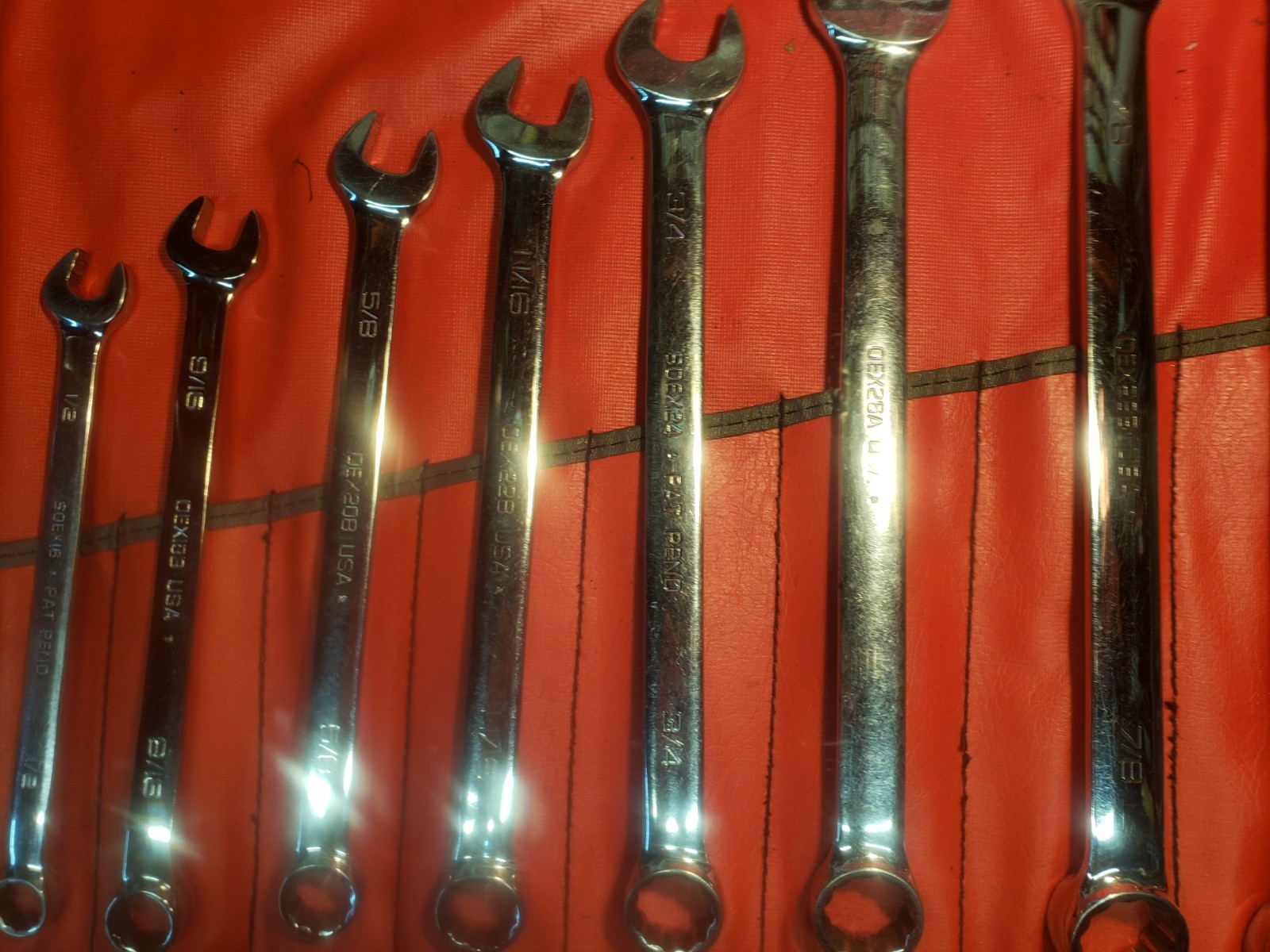 Snap On SAE Wrench Set 14 Pieces Oex Soex