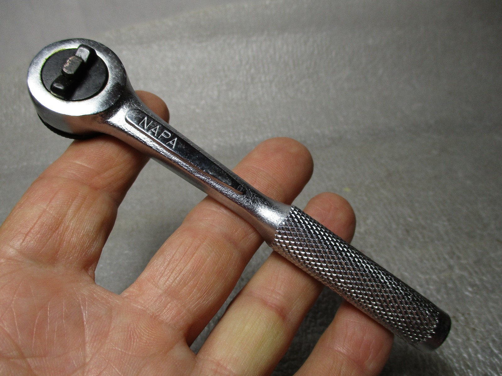 Vtg. NAPA USA 1/4″ Drive Ratchet NM47 RHFT Fine Tooth Push Release Near Mint!