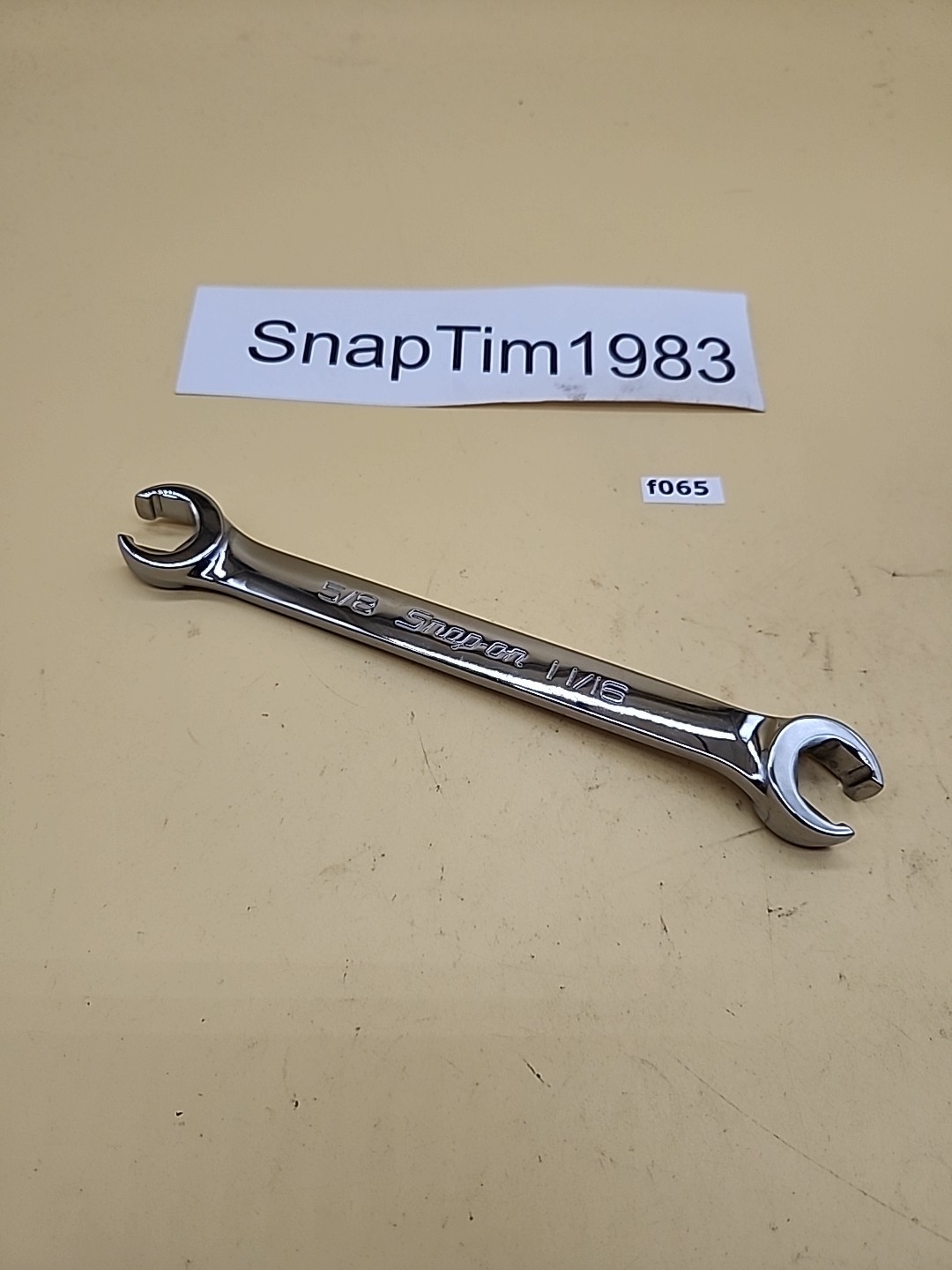 Snap-on Tools RXFS2022B 5/8- 11/16 6Pt Flank Dr Double End Flare Nut Wrench USA