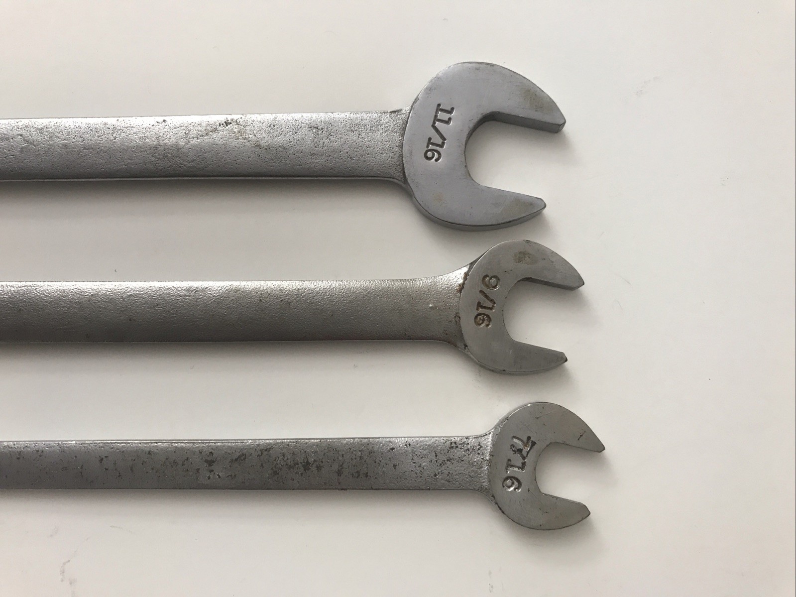 Vintage Craftsman V 3pc SAE Tappet Wrench Set USA 44475, 44472, 44473 READ DESC