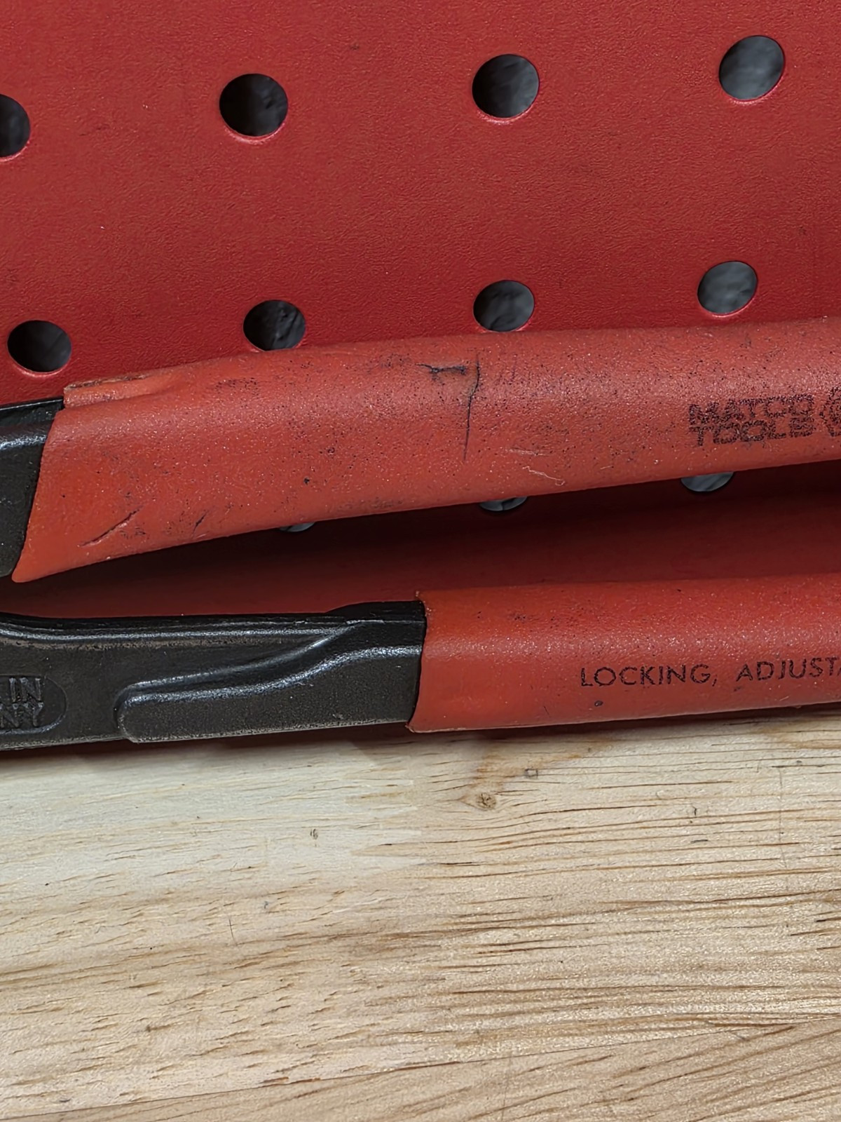 Matco Tools 12″ Pliers Knipex Cobra PC12 Germany Vanadin Red Handle