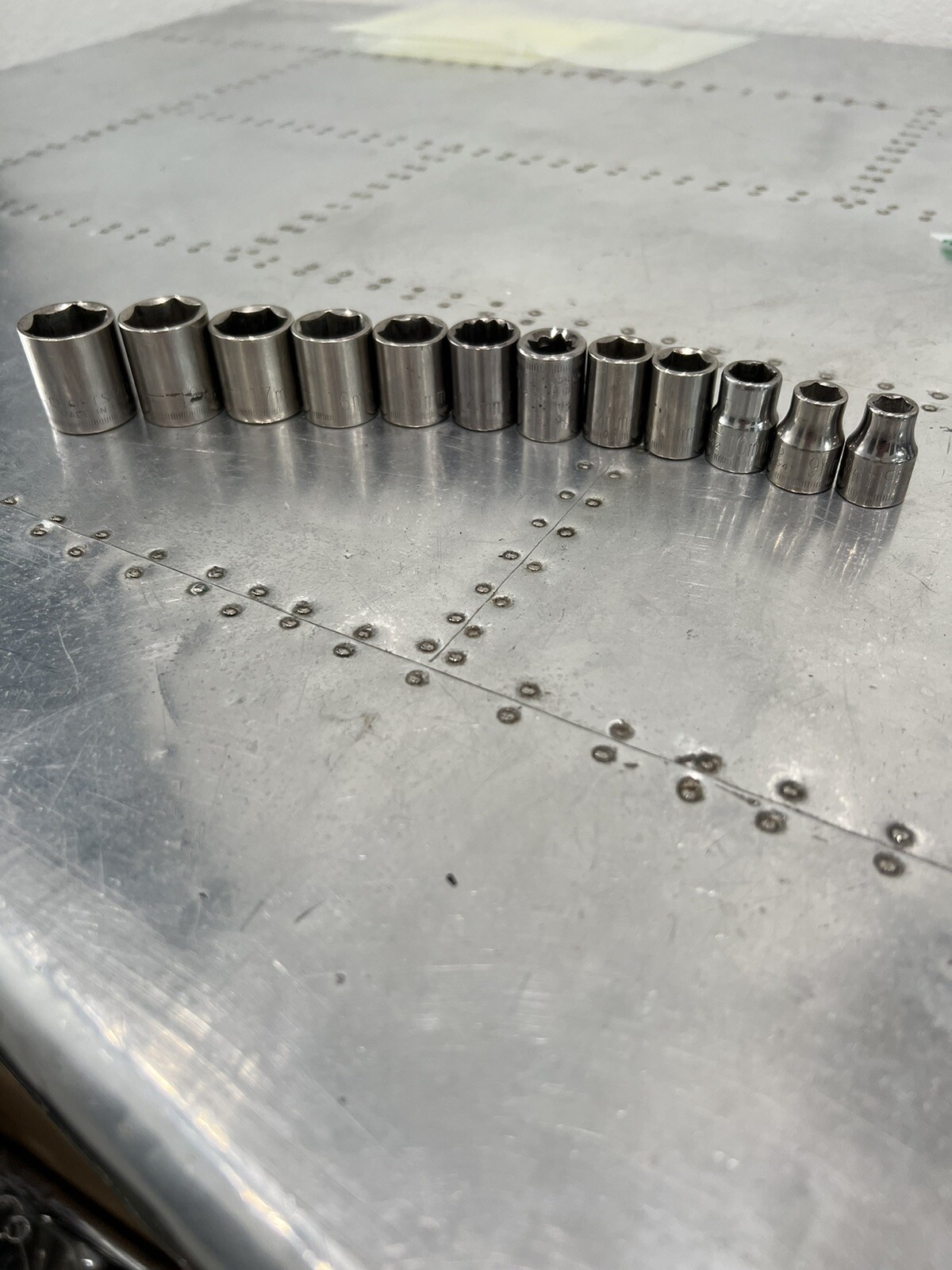 CRAFTSMAN TOOLS 12pc 3/8» DRIVE 6 POINT + DOUBLE SQUARE SOCKET SET USA READ