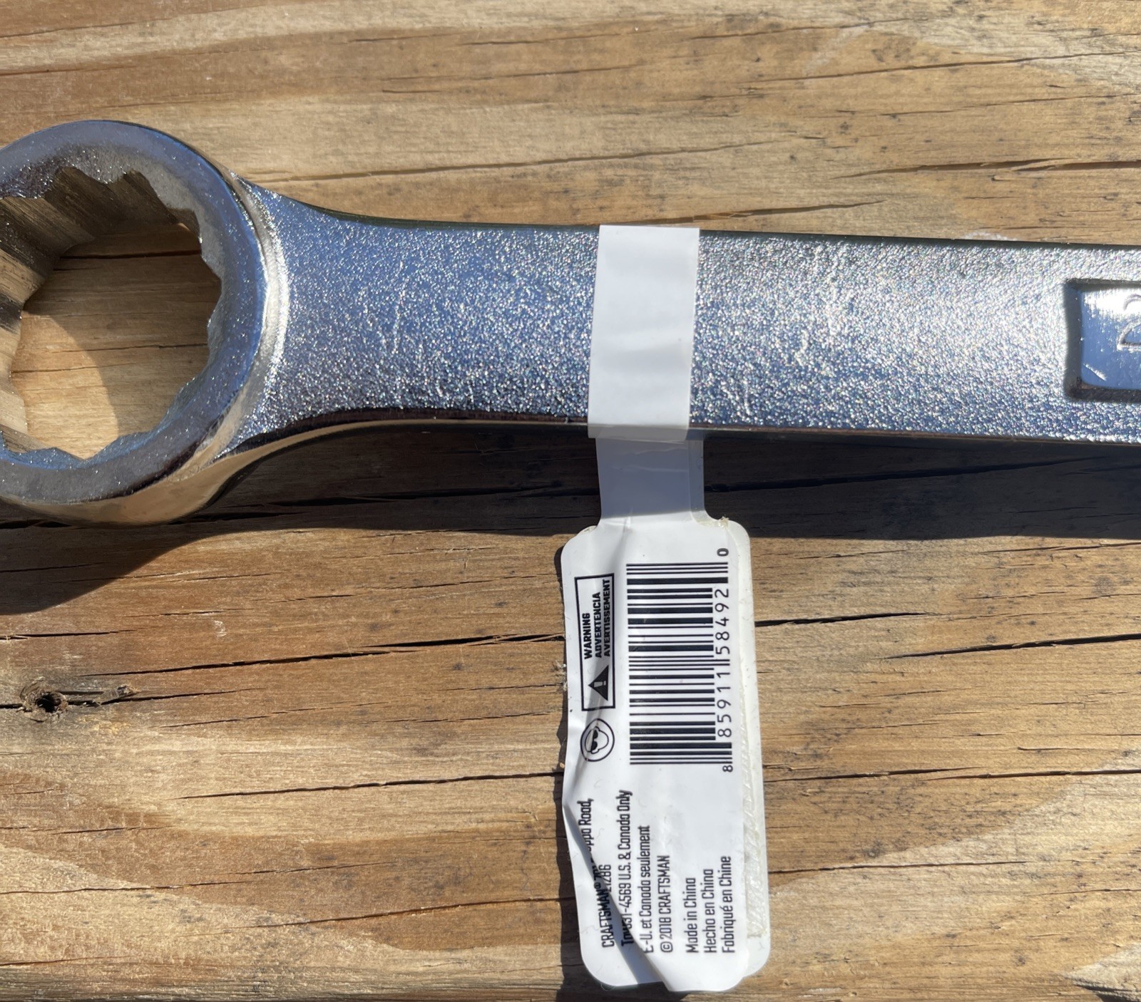 Craftsman Metric MM Combination Wrench 12pt, 27mm – Part # 42933