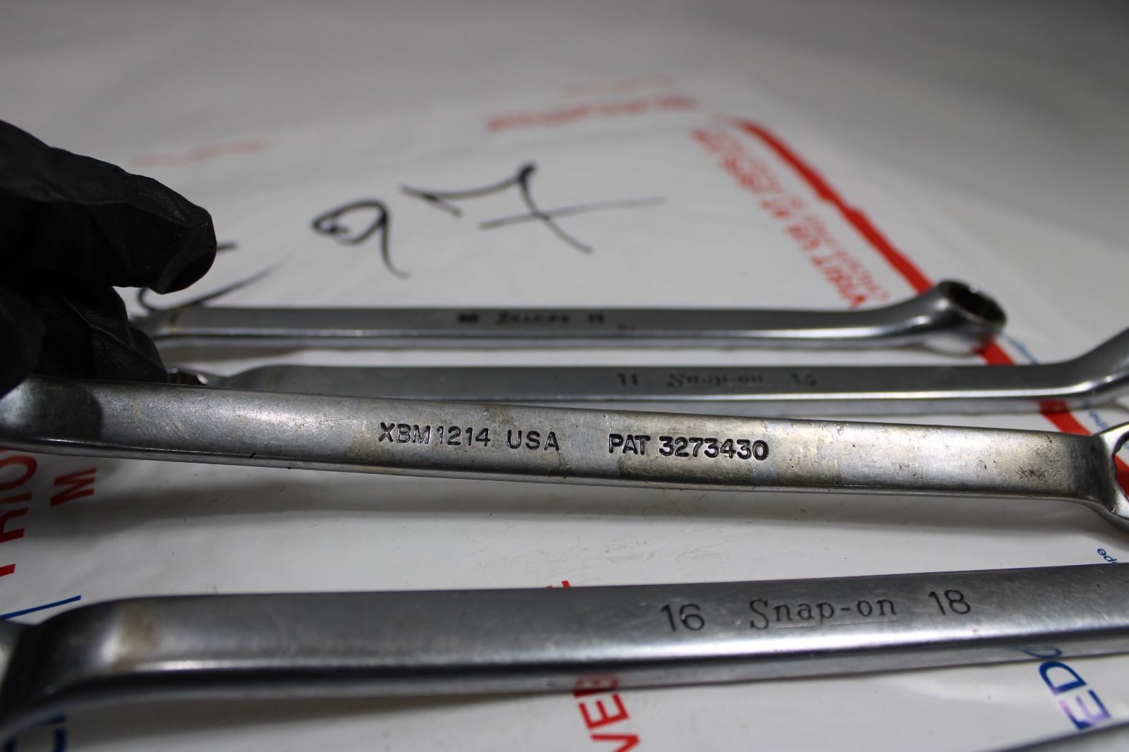 Snap On XBM Metric Double Box End 12 point Wrench Set 5 piece 10mm – 22mm