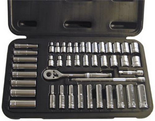 ATD Tools 1200 SAE/Metric 1/4 Dr. Socket Set, 44 pc