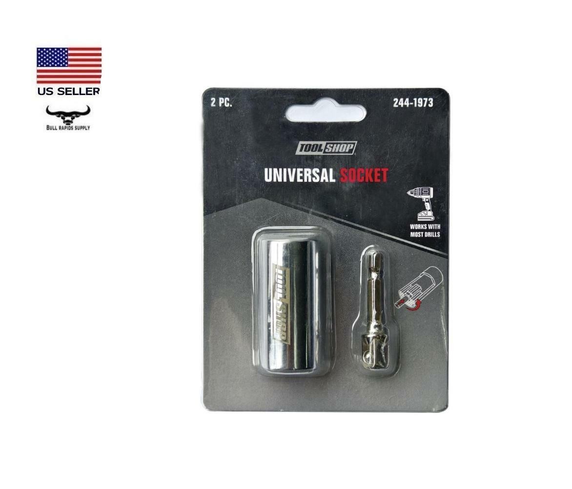 3/8″ Drive Universal Socket 2 Piece Set Fits 1/4″ – 3/4″ Standard & 7-19 Metric