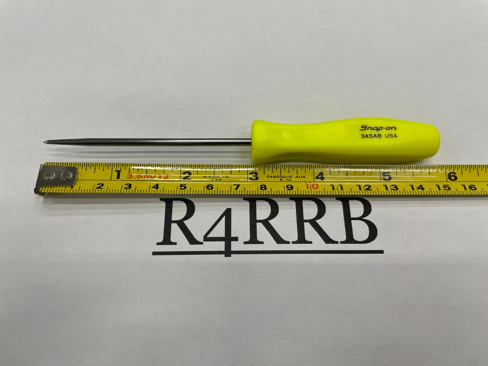 Snap-on Tools USA NEW HIVIZ Mini Hard Handle Straight Awl Pick 3ASABHV