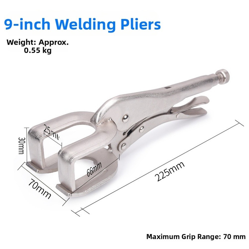 Industrial Grade U-Shaped Locking Plier with 45# Steel Body and 22.5cm Length