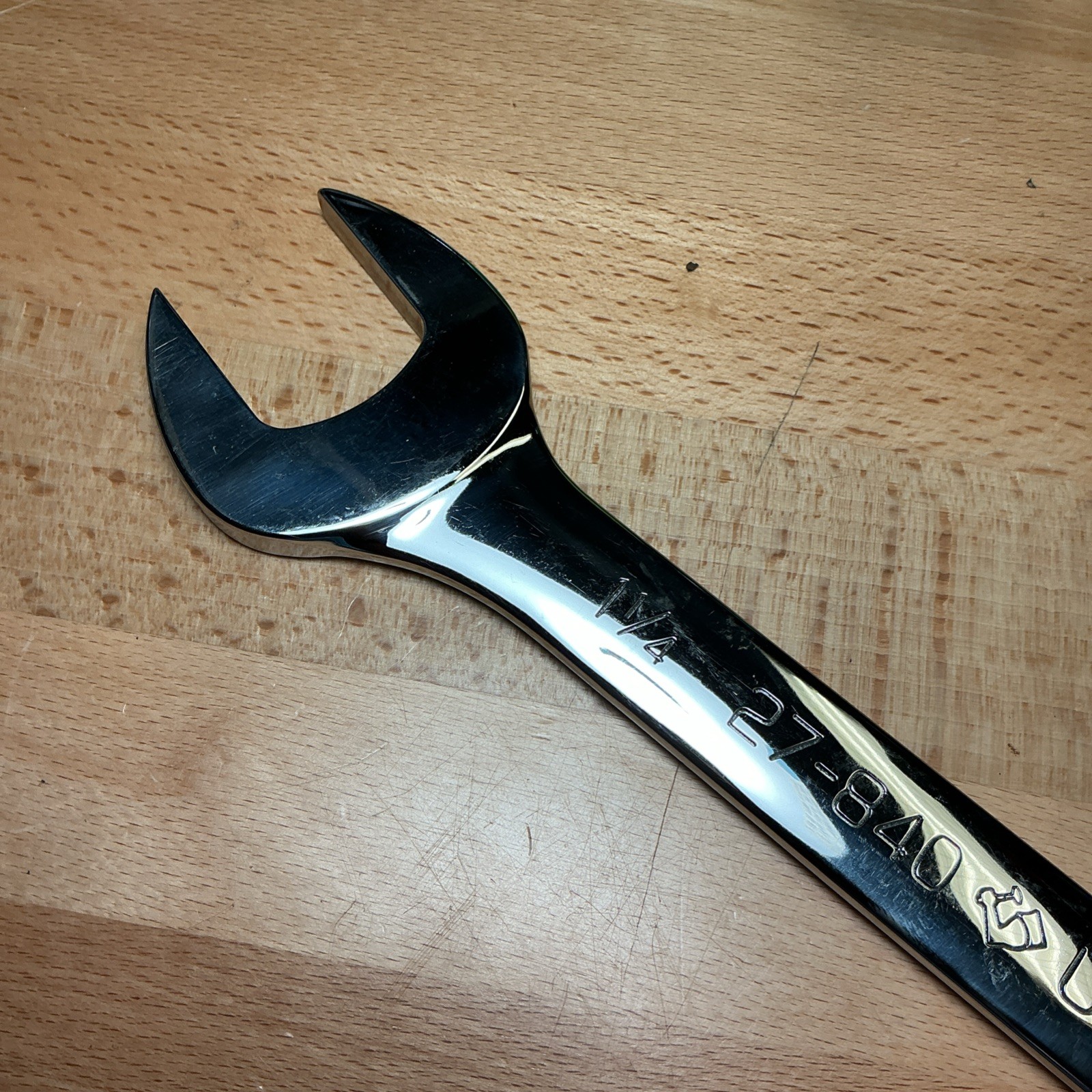 Armstrong Tools 27-840 USA 1-1/16″ SAE Full Polish Four Way Open Angle Wrench