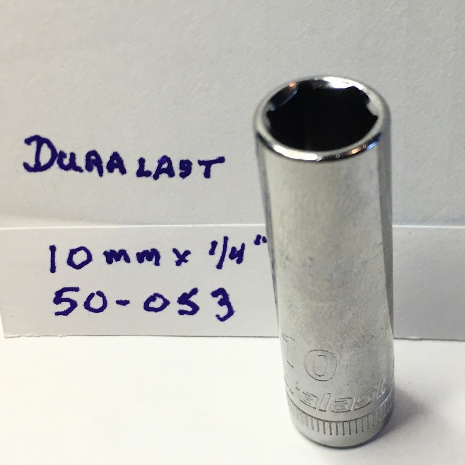 Duralast 10mm x 1/4″ Dr Metric Deep Socket -50-053- 6 Pt – Free USA Shipping