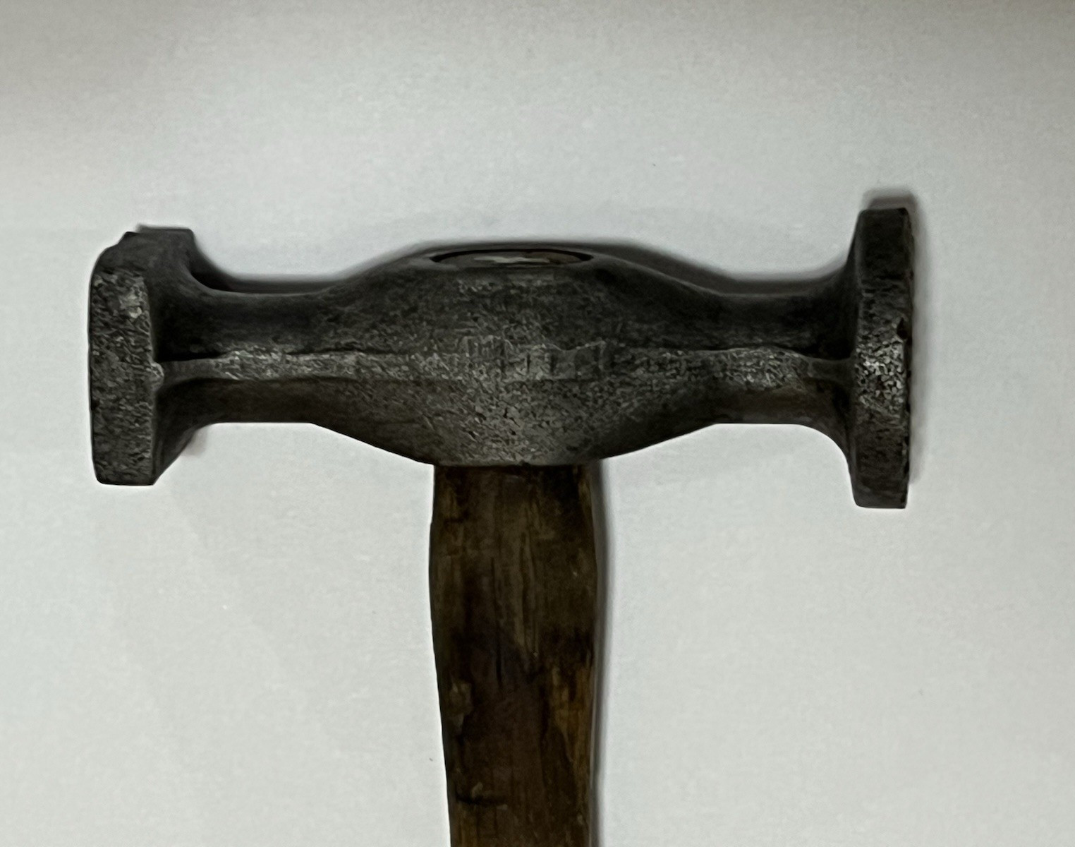 Vintage Shrinking Bumping Auto Body Repair Hammer Wood Handle