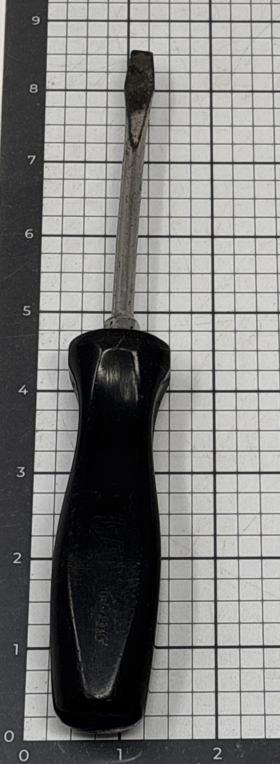 CAT Caterpillar Straight Blade Screwdriver 6V-7935. Snap-On tools Black Handle
