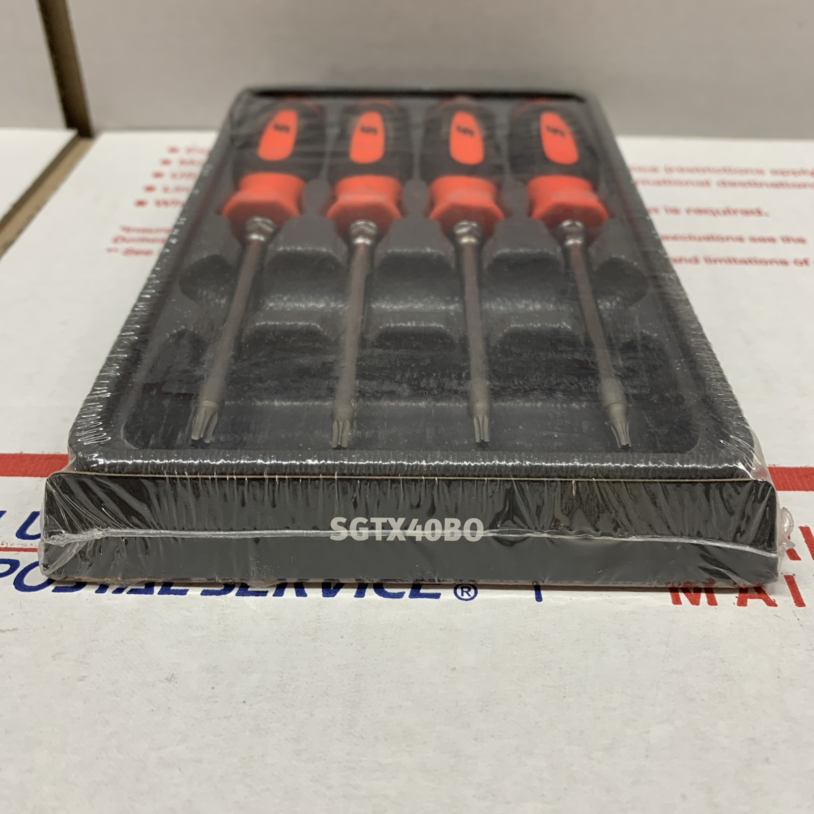 Snap On Tools SGTX40BO Miniature Torx T8-T20 Orange Soft Handled NEW Sealed