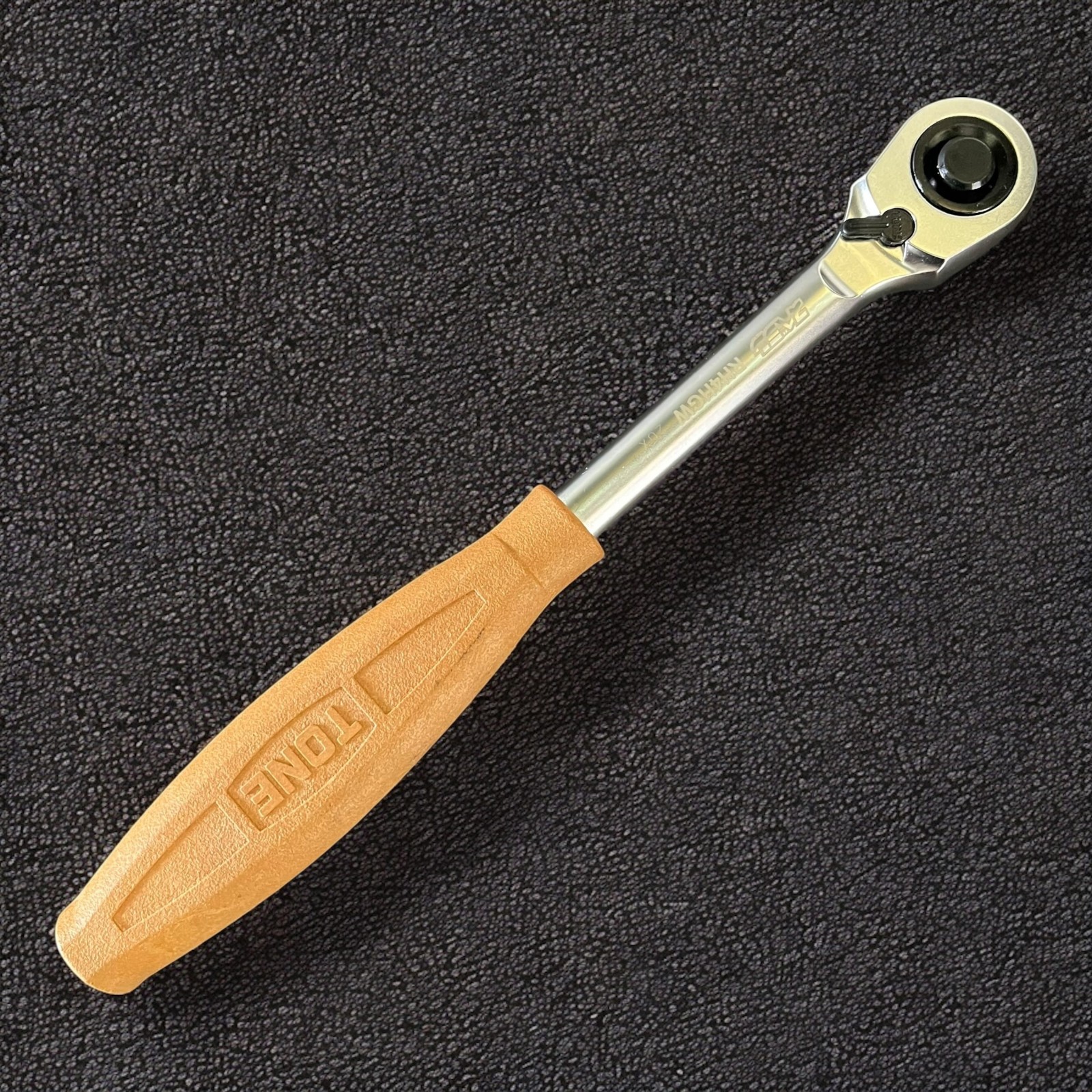 Tone RH4HGW Suberan 1/2″ drive ratchet with button 72-teeth | Made in Japan