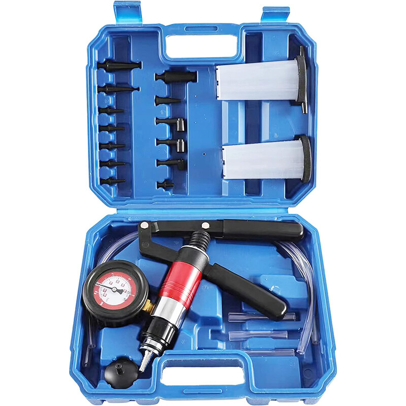 Tester Brake Fluid Bleeder Kit + Blue BOX 21X Hand Held Vacuum Pressure Pump