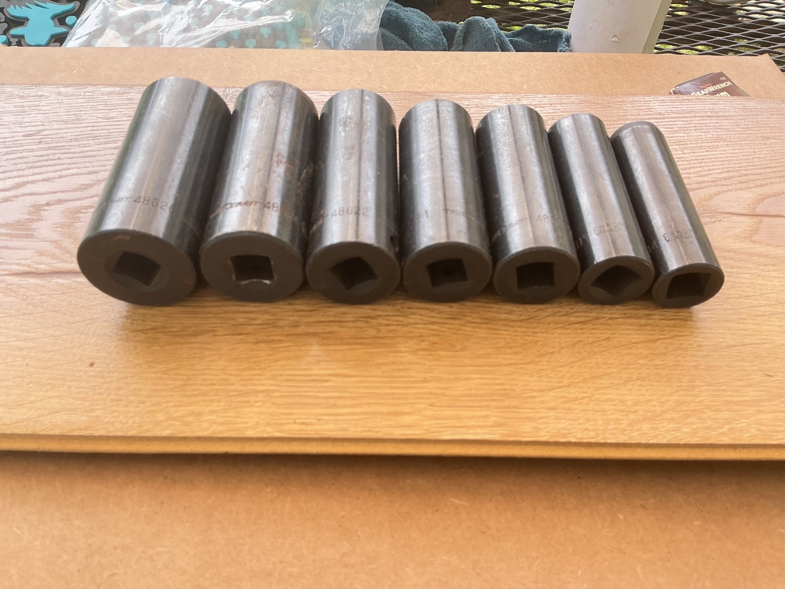 Truecraft (7) 1/2″ drive metric deep impact sockets. 26,24,22,21,19,17,14