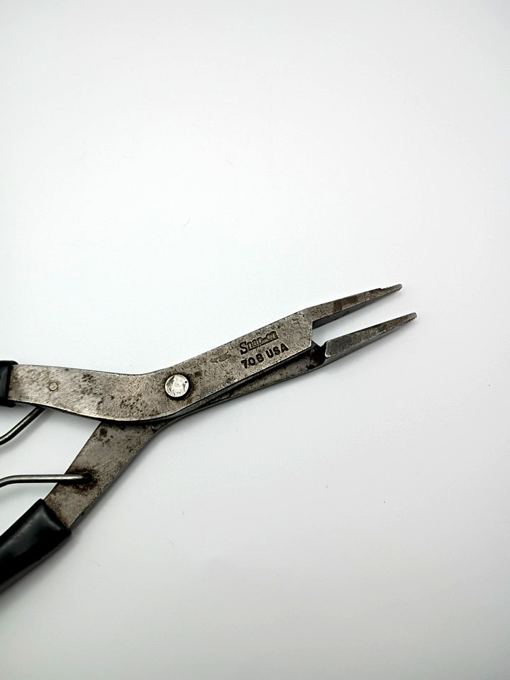 Vintage Snap On 70B-9″ External Straight Tip Spring Loaded Snap Ring Pliers USA