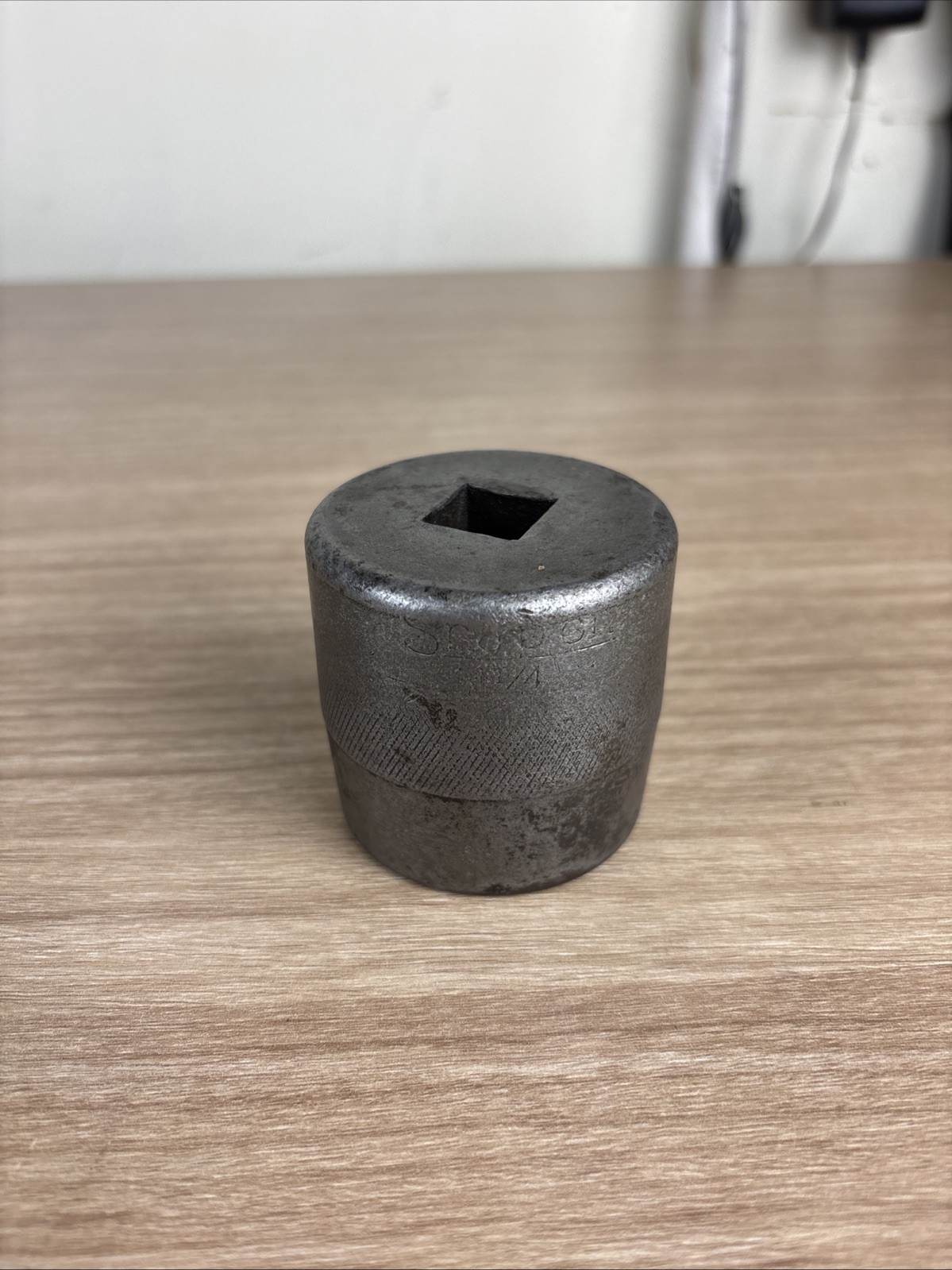 Vintage Snap On 1-1/4” 8 Point Double Square 5/8 Drive Rare Date Code 1931