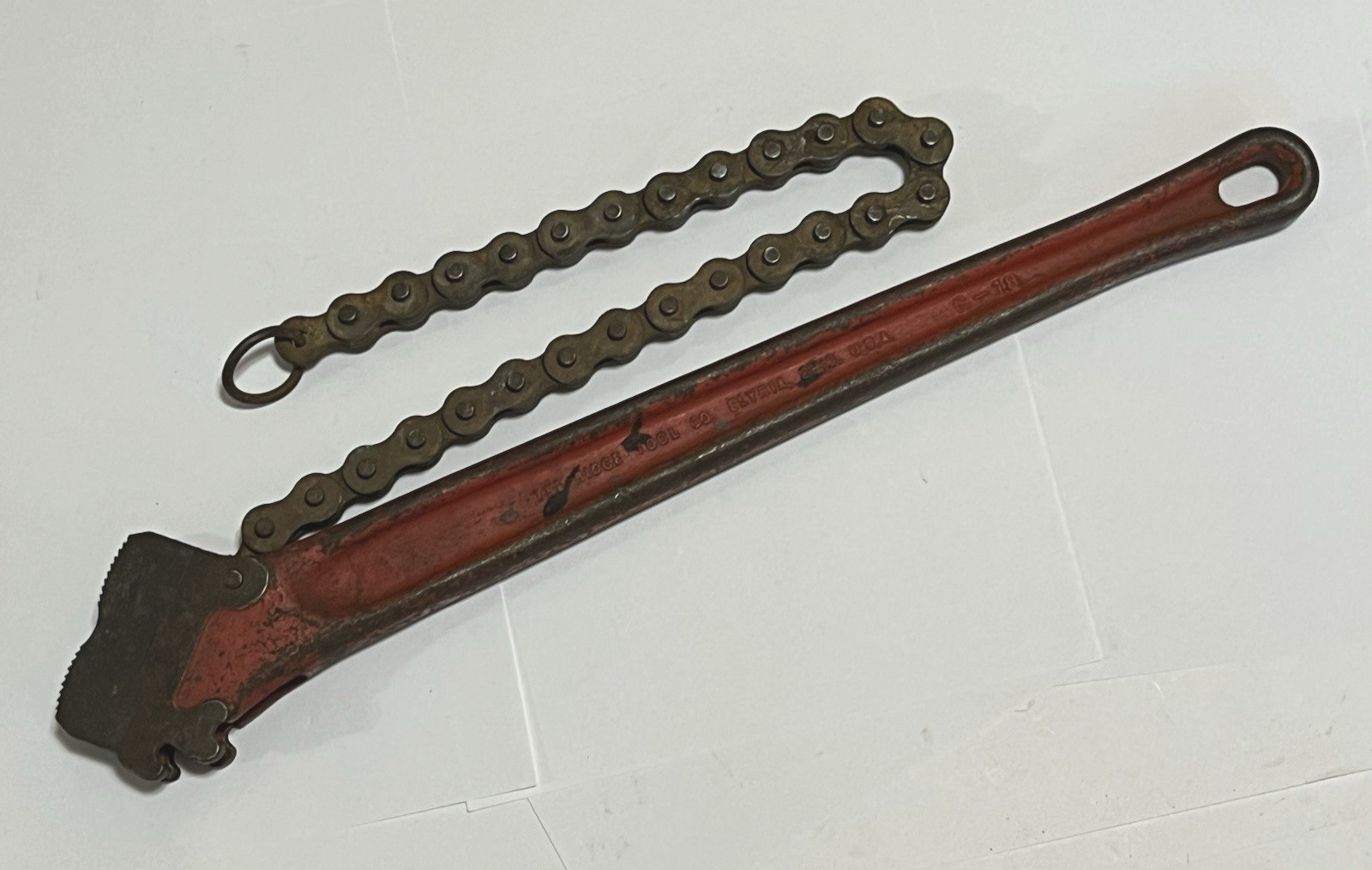 RIDGID C-18 Heavy Duty Pipe & Fitting 18″ Long Chain Wrench 2-1/2″ Diameter USA