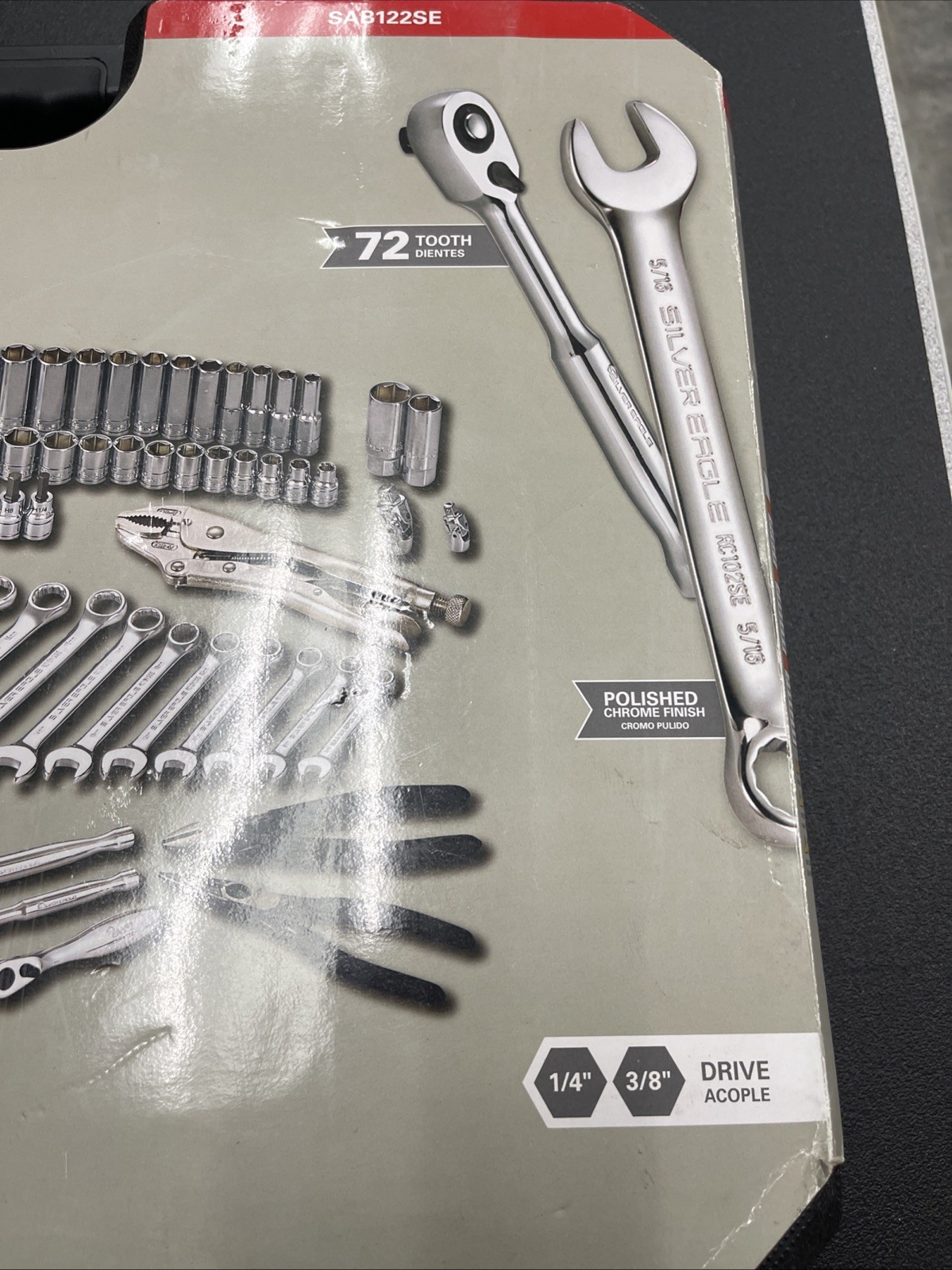Matco Tools SAB122SE 122 PIECE 1/4″ & 3/8″ DRIVE SILVER EAGLE® MASTER TOOL SET