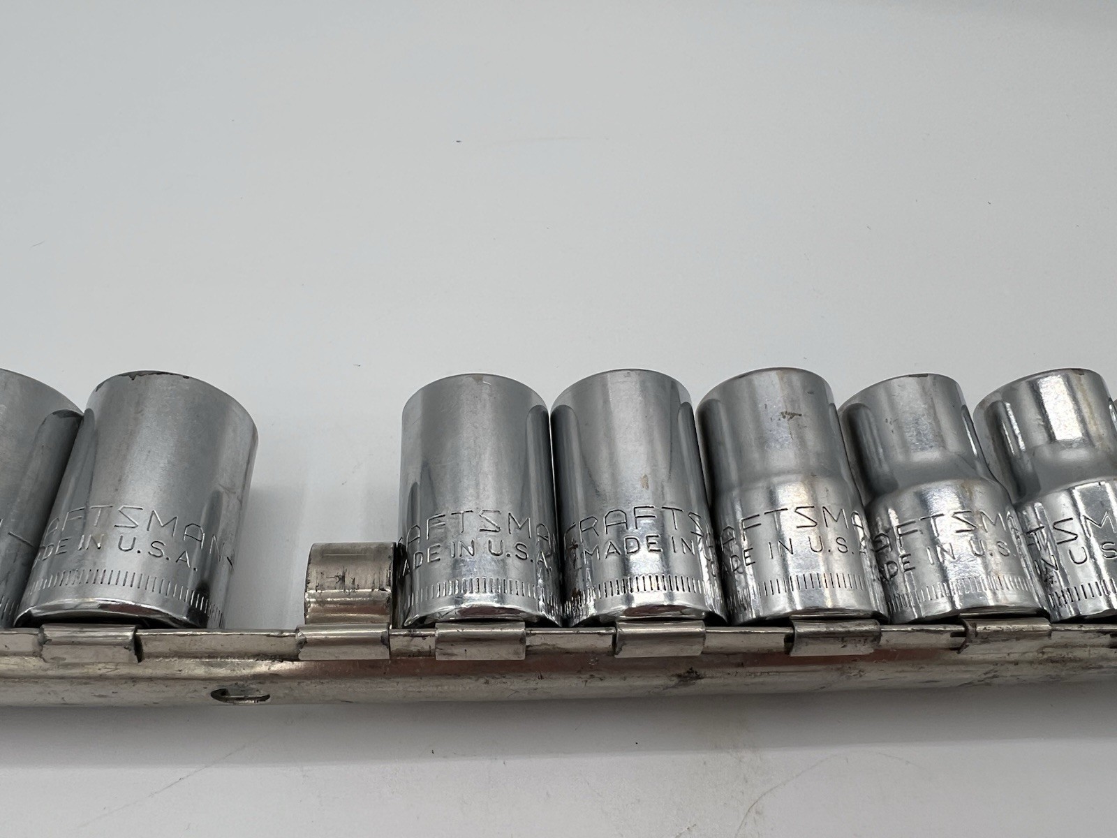 🔧Craftsman VV Series 12‑Point 1/2″ Drive Socket Set on Rail-USA(2 Missing)