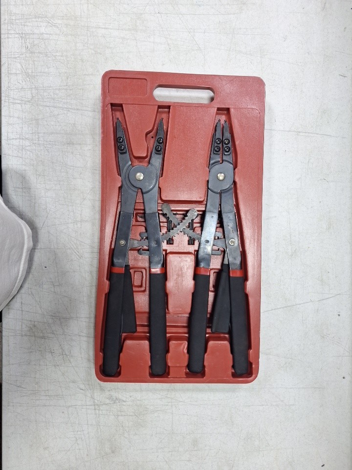 Universal Circlip Snap Pliers Tool Set, Retaining With Replacement Tips 16″