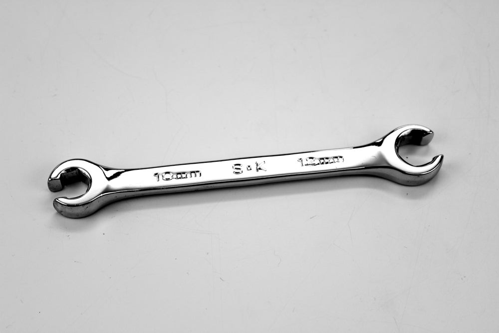 SK Tools Regular Flare Nut Wrench, 10 X 12Mm, Full Polished Finish (8810)