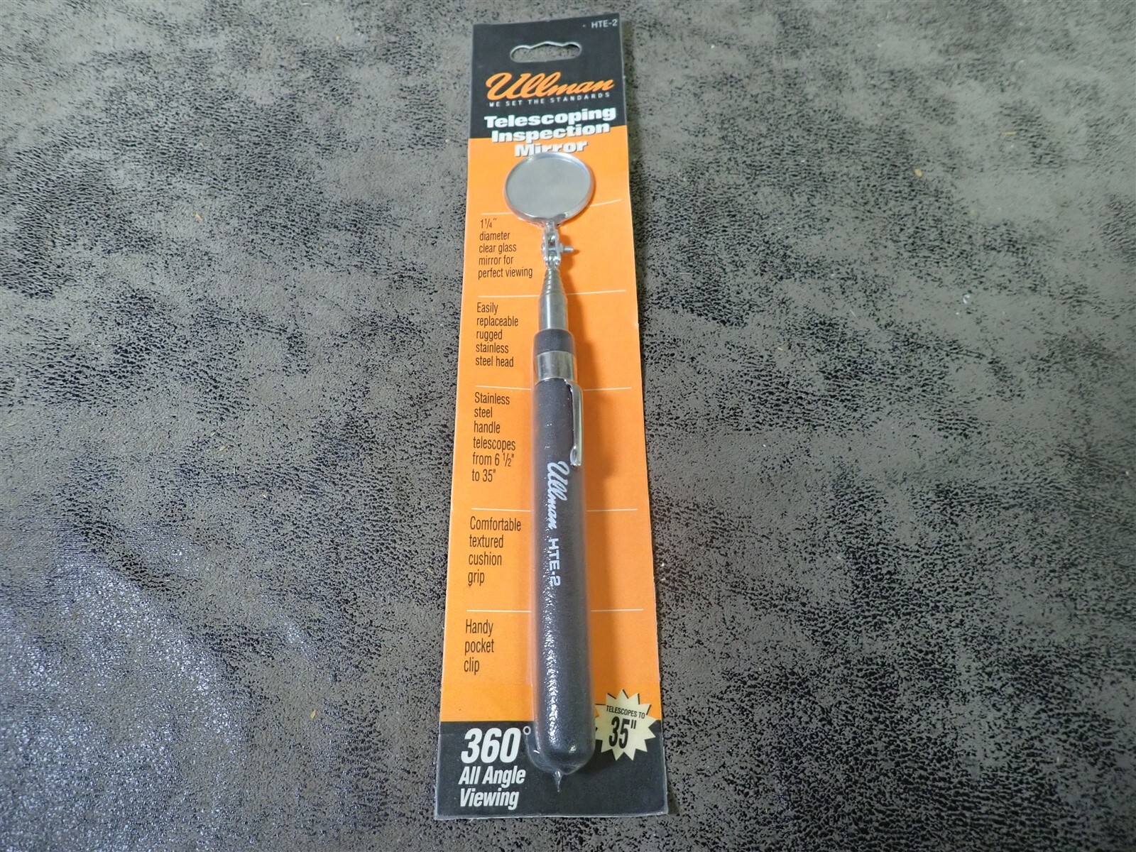 NEW Ullman HTE-2 Telescoping Inspection Mirror 1 1/4″ Diameter Glass (BN407)