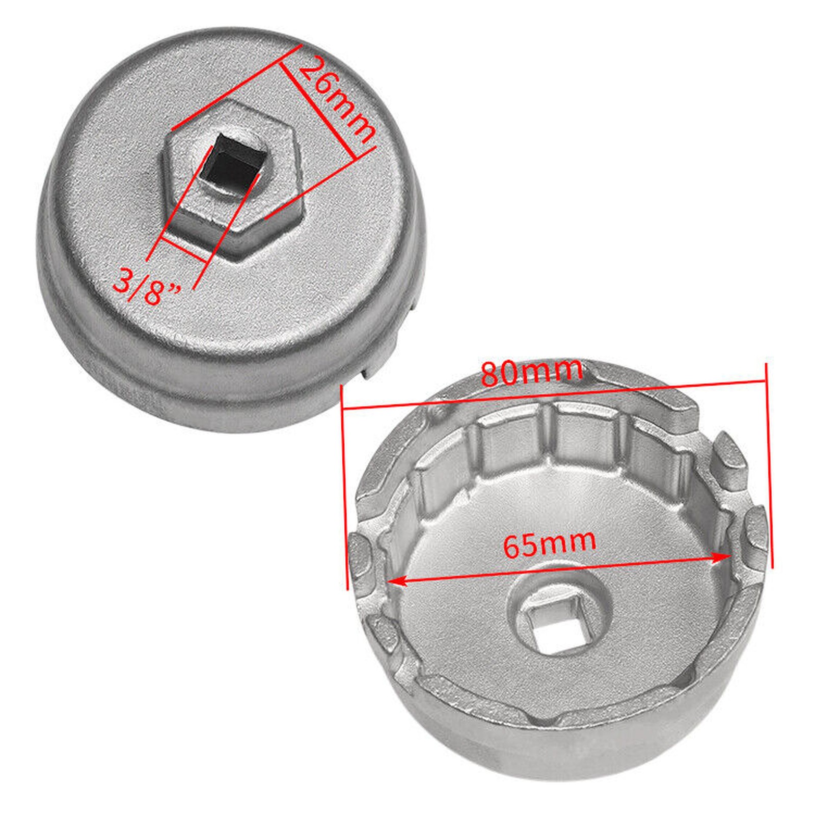 Wrench Cap Oil Filter Removal Tool Toyota Corolla Prius Scion Matrix 1.8L 64mm