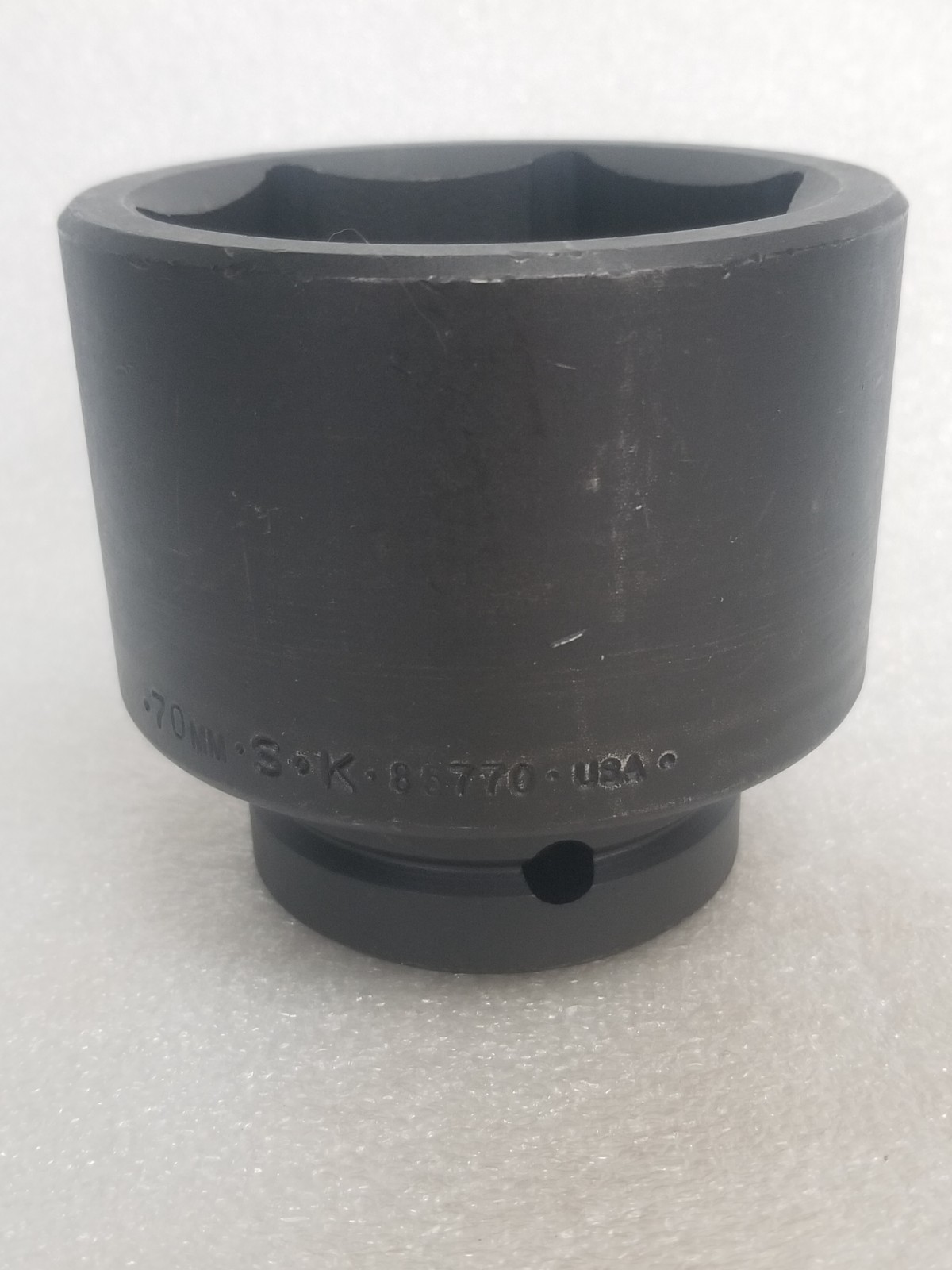 S-K Tools 85770 Standard Metric Impact Socket 1″-Drive 6-Pt 70mm Made in USA