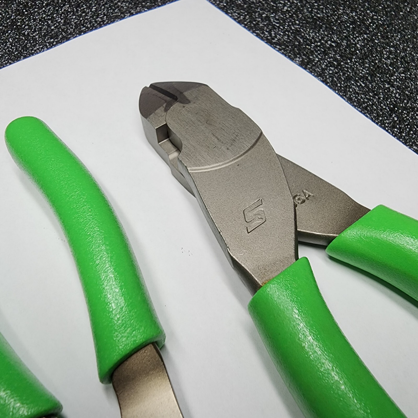 Snap-on Tools 2pc GREEN 7″ Long Nose Slip-Joint Pliers & Diagonal Cutter LN46ACF
