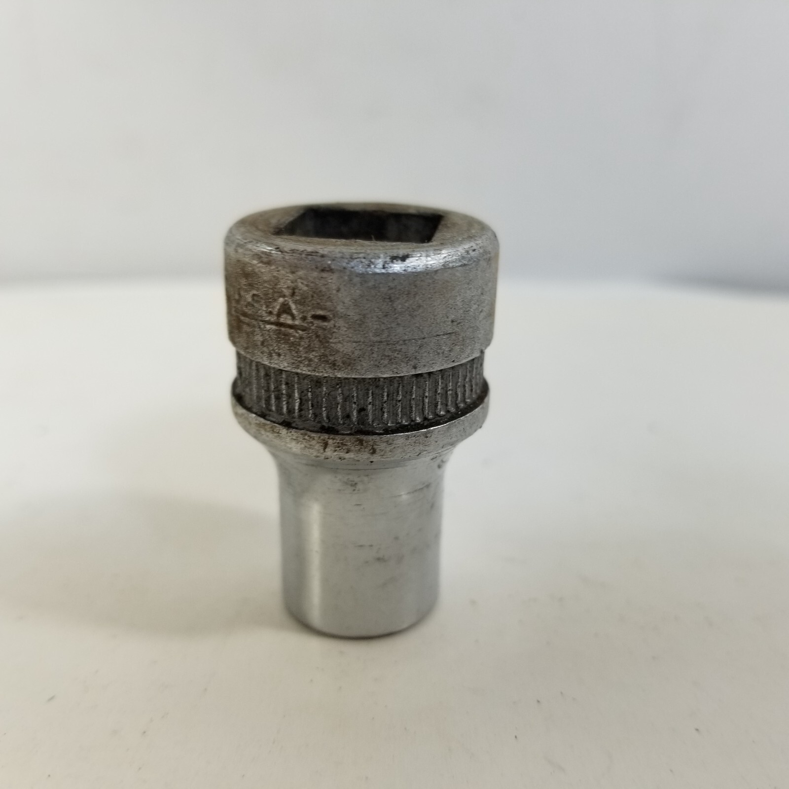 Indestro Super Chrome Socket 1214 7/16in. 12 pt. 1/2″ Drive USA 1950s