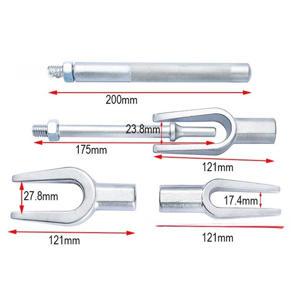 Ball Joint Puller Tool Set 5 Piece Fork Design Chromium Vanadium Steel