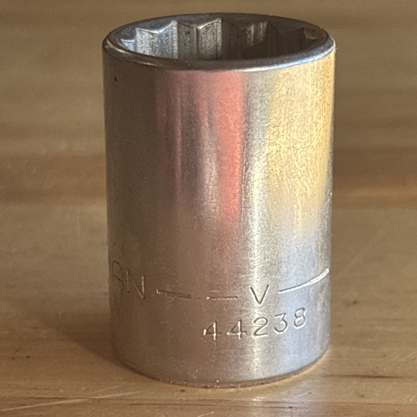 Craftsman 19mm Shallow Socket 1/2″ Drive 12 Point V Series 44238 USA