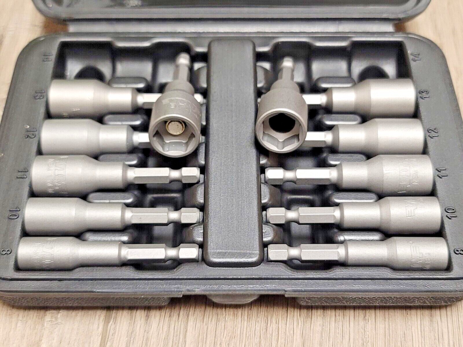 VIM 12pc Metric 1/4″ Hex Magnetic & Hollow Shaft Nut Setter/ Driver Set #NSM100