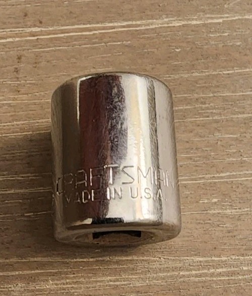 Craftsman USA 1/2″ Socket 6 Point 1/4″ Drive (No Stamped Catalog Number)