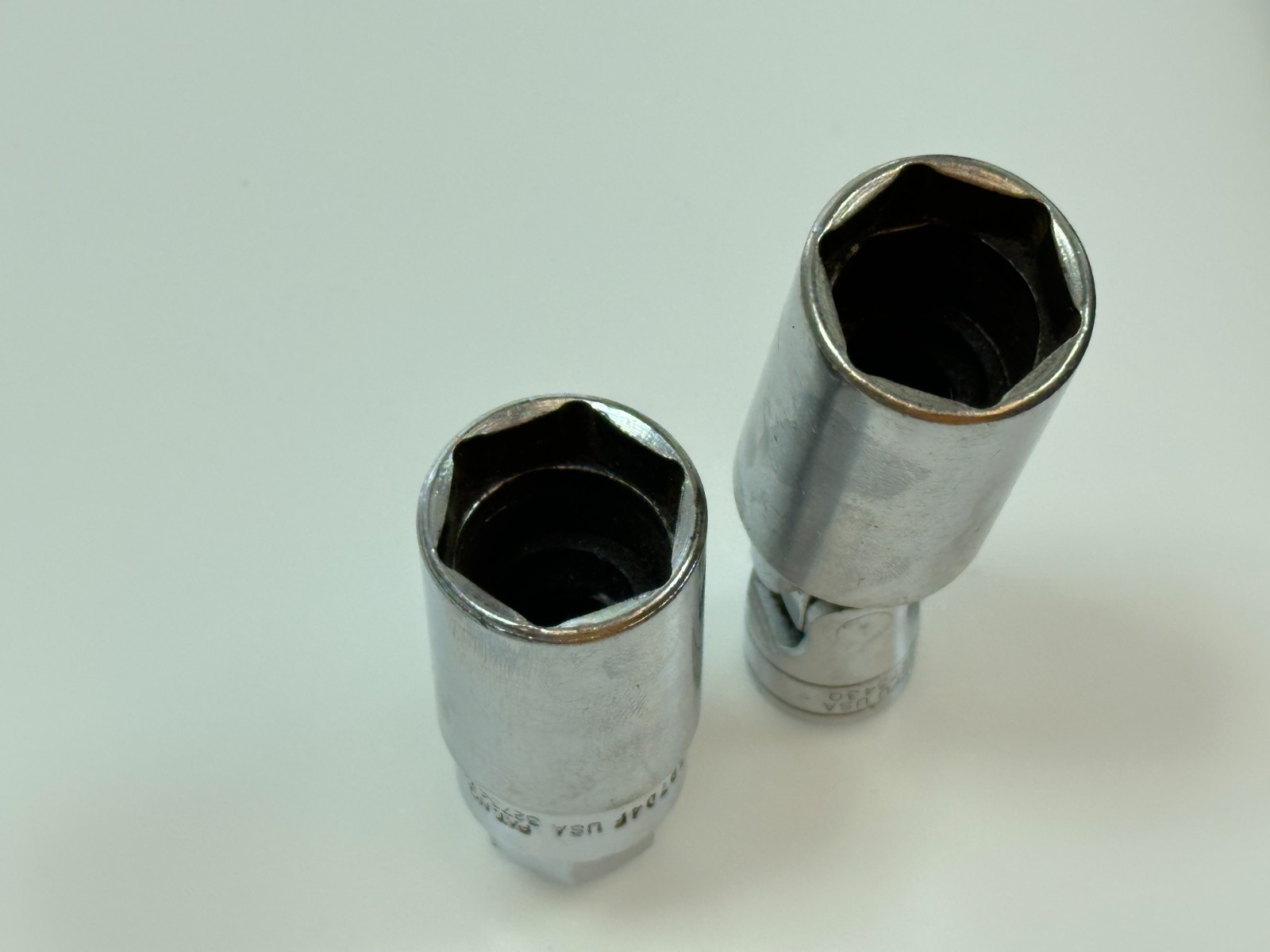 🇺🇸 Snap-on Tools USA 2pc 13/16” Spark Plug Socket Set Pair, S9704F & S9704CFU