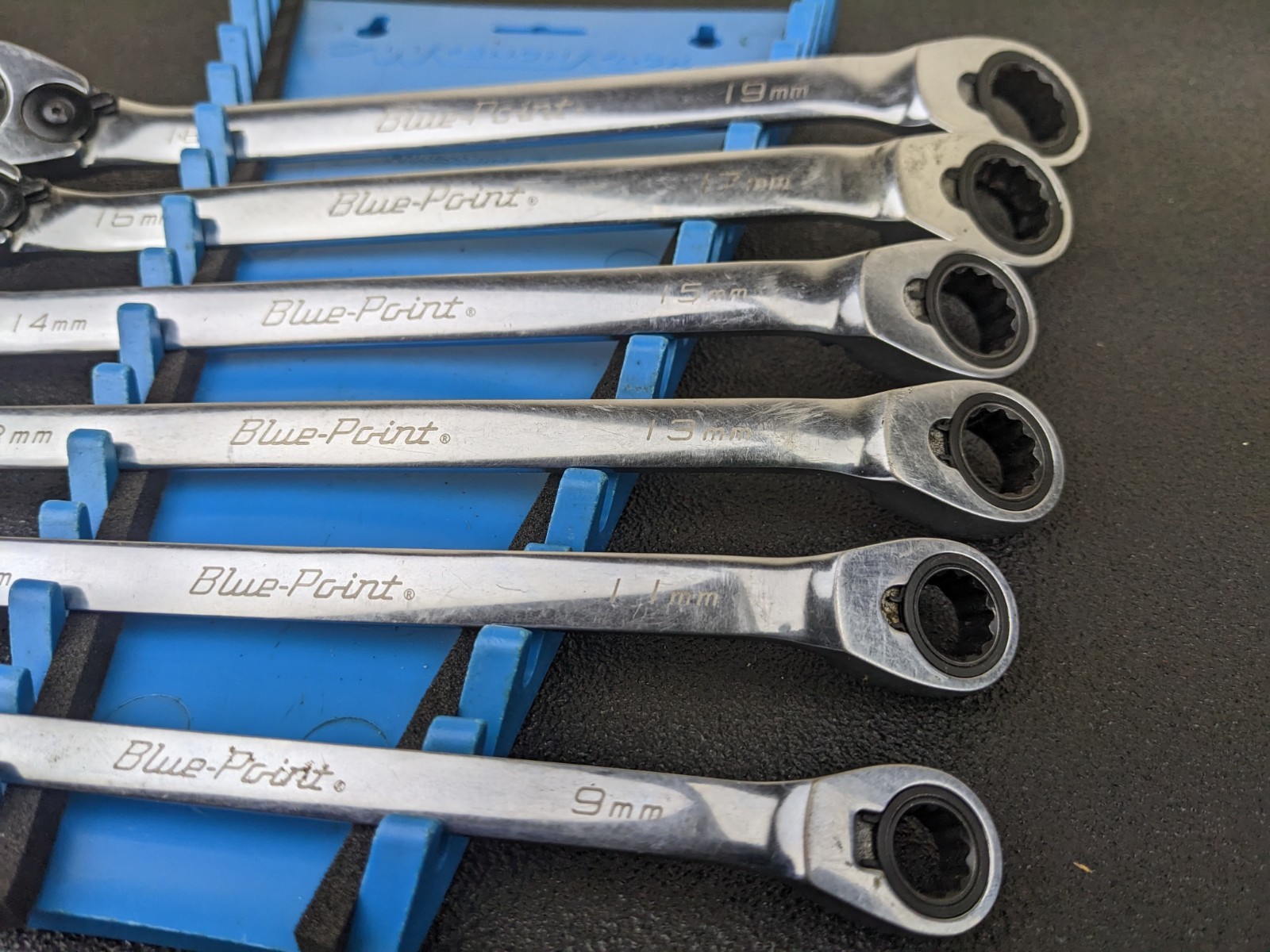 #bp430 Blue Point BXORM706 Reversible Offset 12Pt Ratcheting Wrench Set 8-19mm