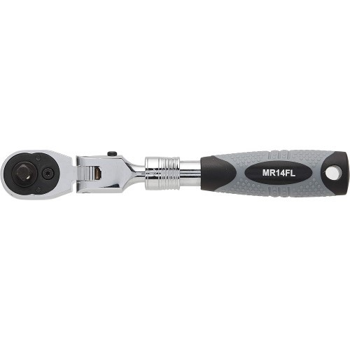 EZRED MR14FL Locking Flex Head Extendable Ratchet, 1/4″ Drive
