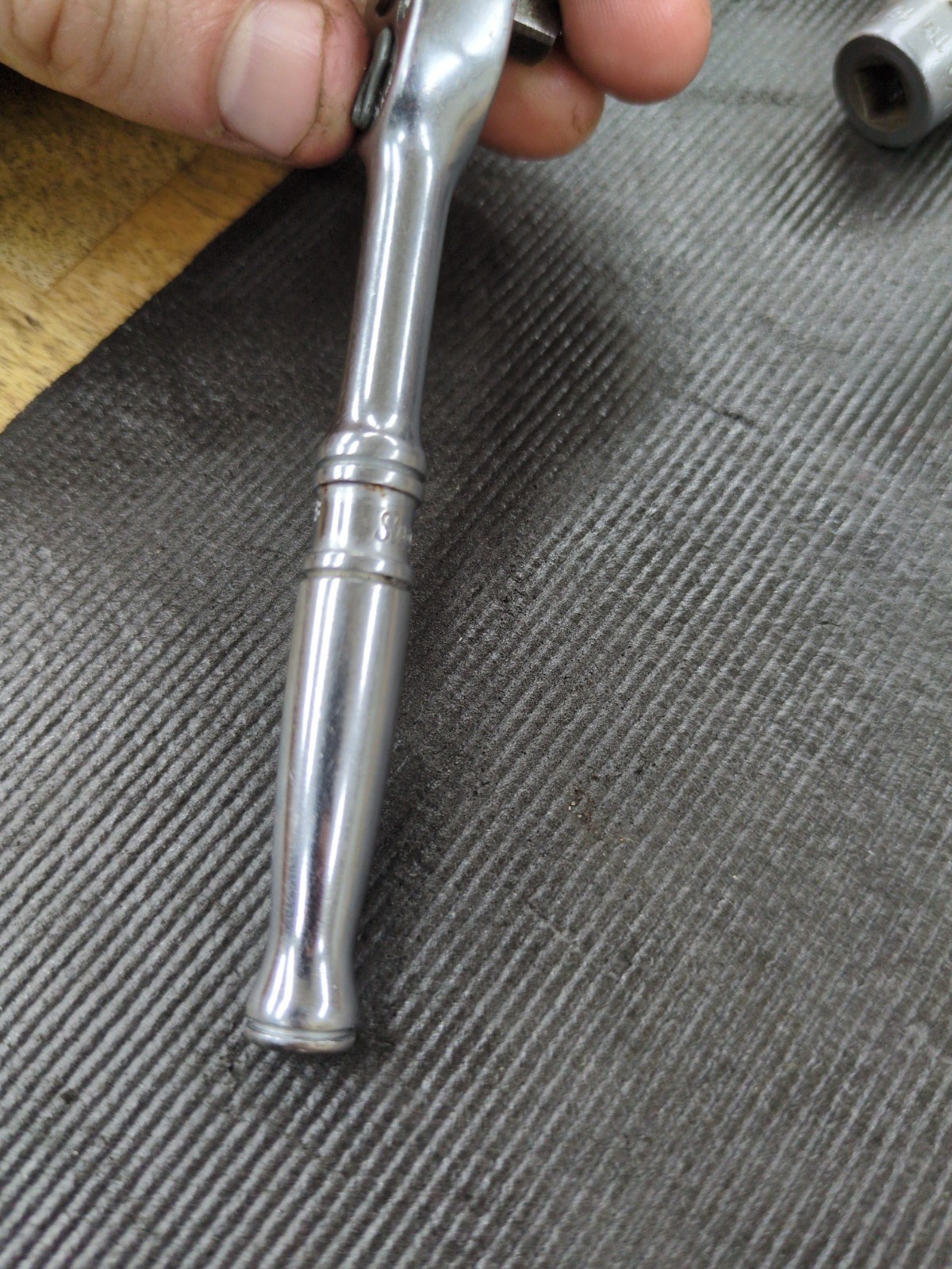 Vintage Snap-on TM70B 1/4” Drive Ratchet USA +Sockets