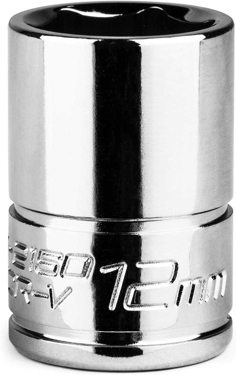 Durable Chrome Vanadium 12 mm Shallow Socket – 1/4 Inch Drive, Polished Finish
