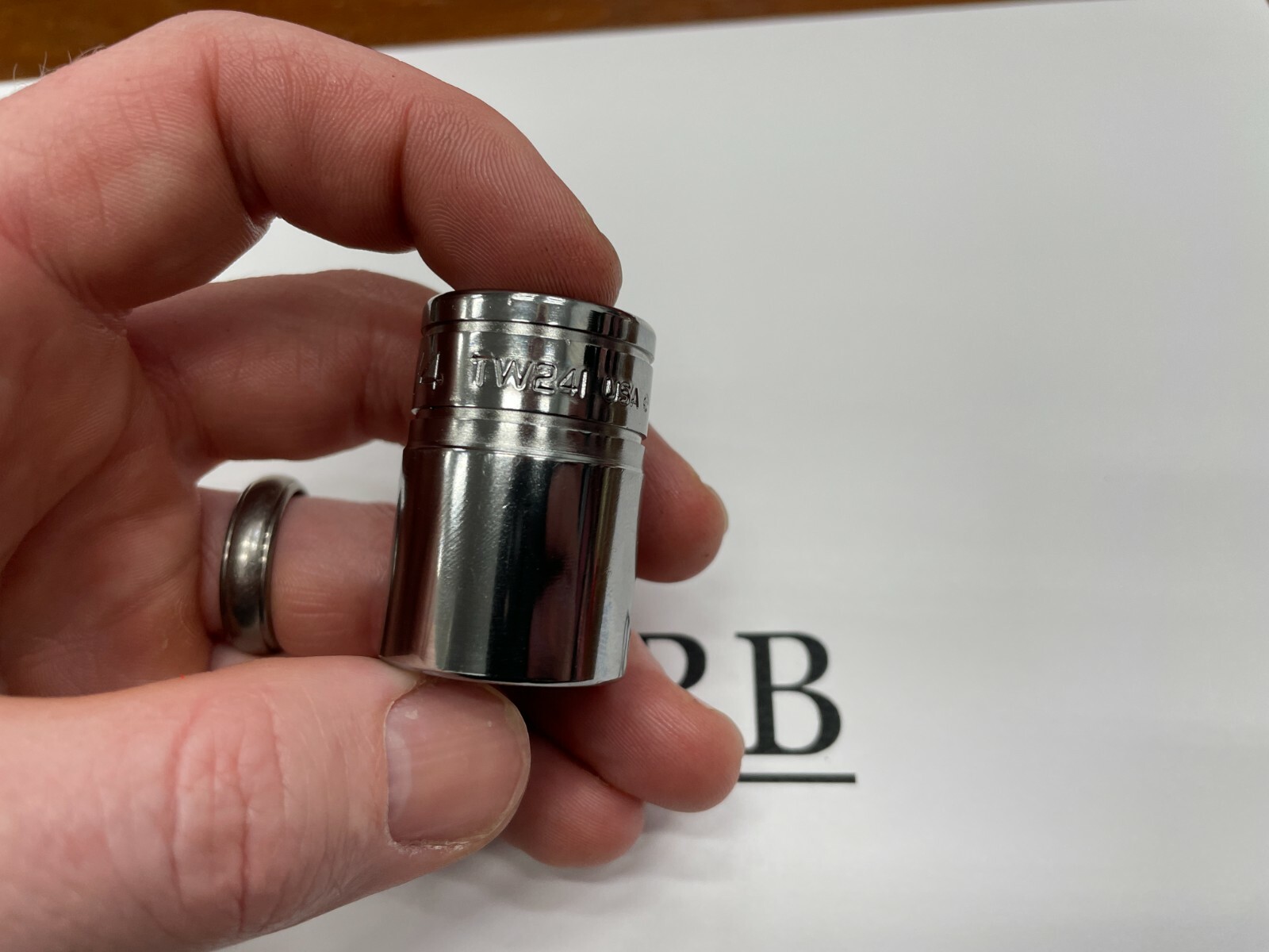 Snap-on Tools USA NEW 1/2″ Drive 3/4″ SAE 6 Point Shallow Chrome Socket TW241