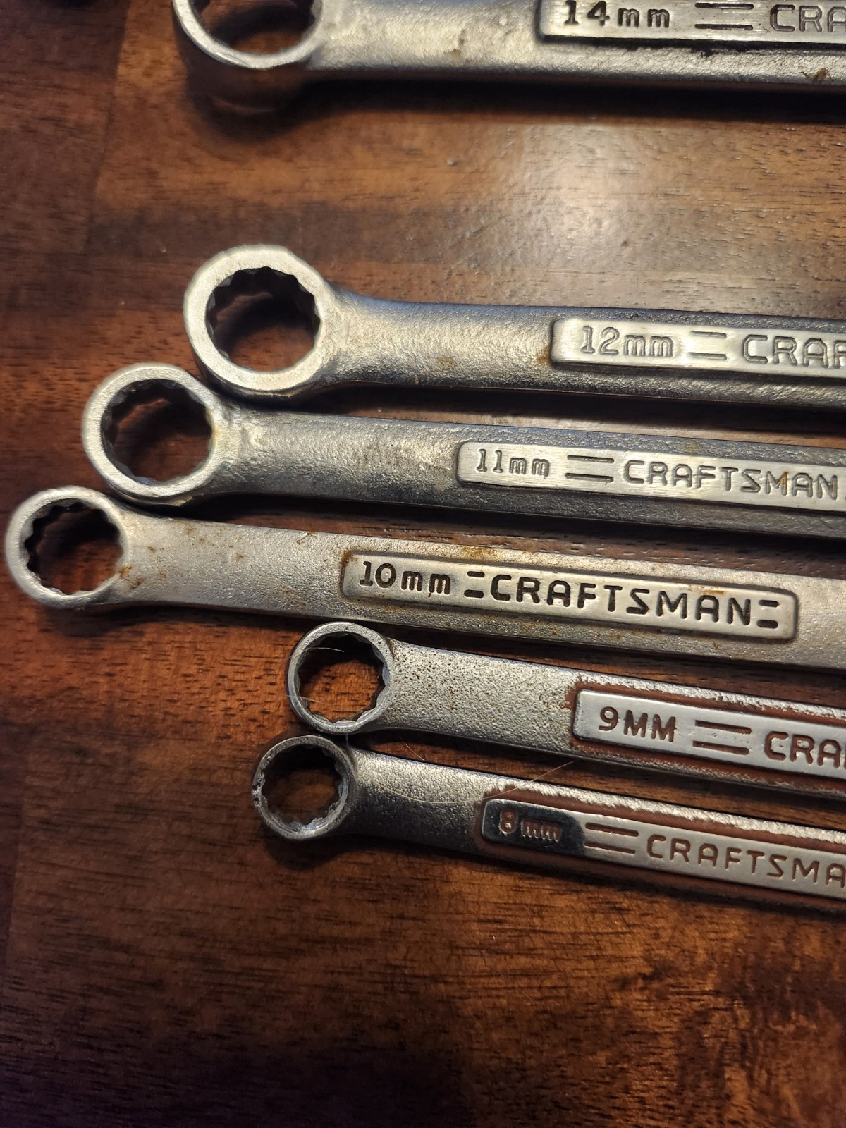 Craftsman Metric 10pc Lot Of Misc Sized Wrenches Mostly Va&vv Series
