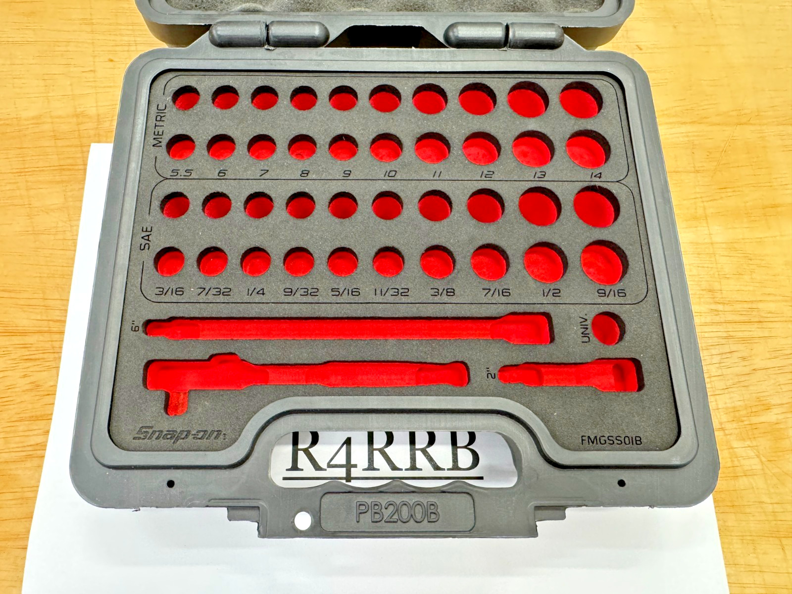 Snap-on Tools NEW 44pc 1/4″ Drive General Service Set CASE & FOAM ONLY 144TMPBFR