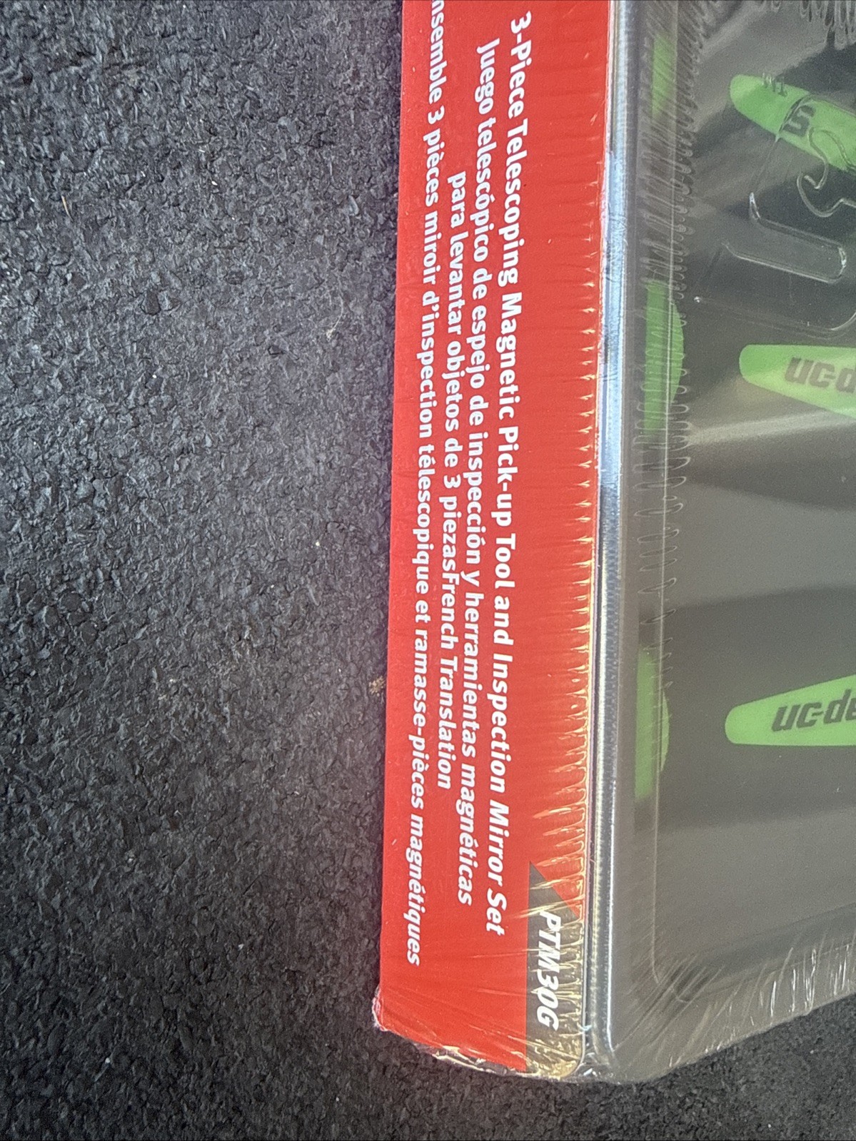 For SNAP ON Green 3pc Soft Grip Magnetic Pickup Tool & Mirror Set PTM30g
